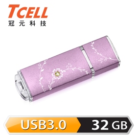 TCELL冠元 USB3.0 絢麗粉彩隨身碟-薰衣草紫 32G