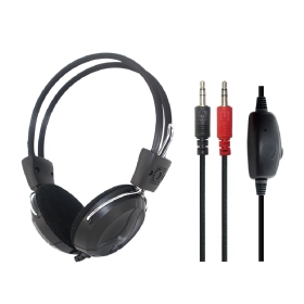 頭戴式,輕便,耳機麥克風,可調式,線控,180度,耳麥,可攜式,全指向,視訊,辦公,電腦 