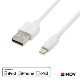 LINDY 林帝  Apple認證Lightning(8pin)轉USB傳輸線 3m